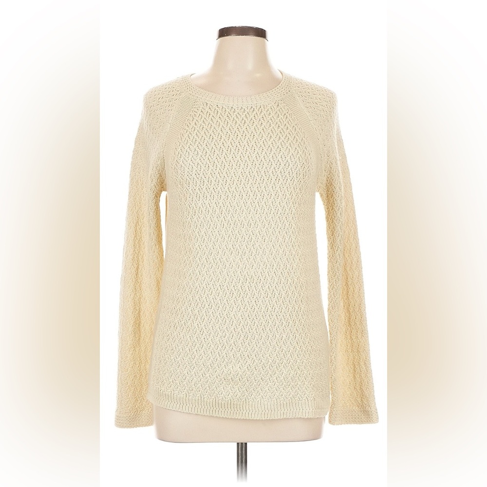 Jones New York Off-the-Shoulder Cream Sweater